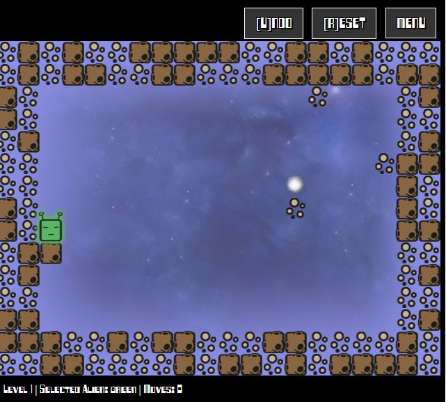 Un livello del remake con pareti di asteroidi e una nova luminosa